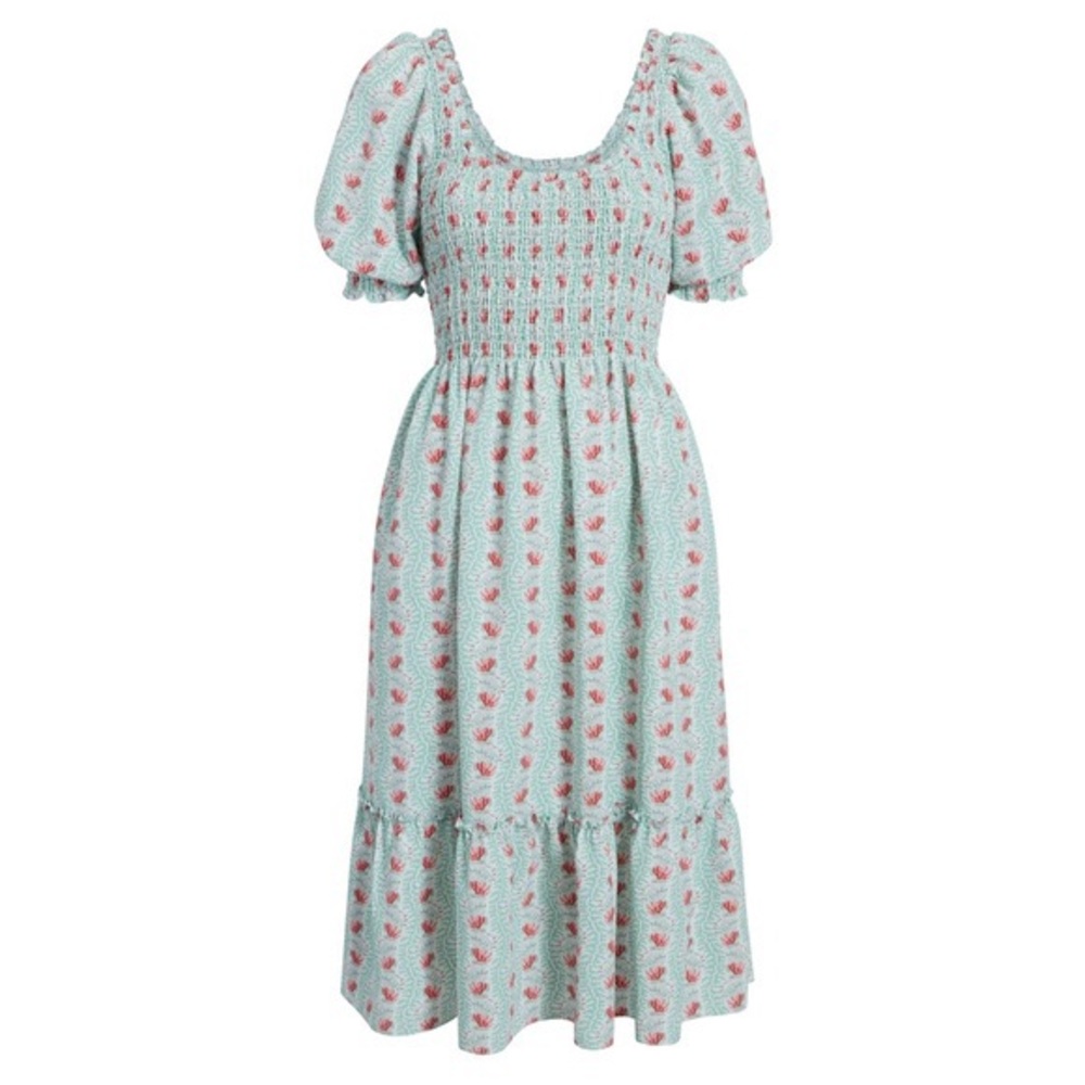 Hill House Louisa Dress Trailing Vine Print NWT